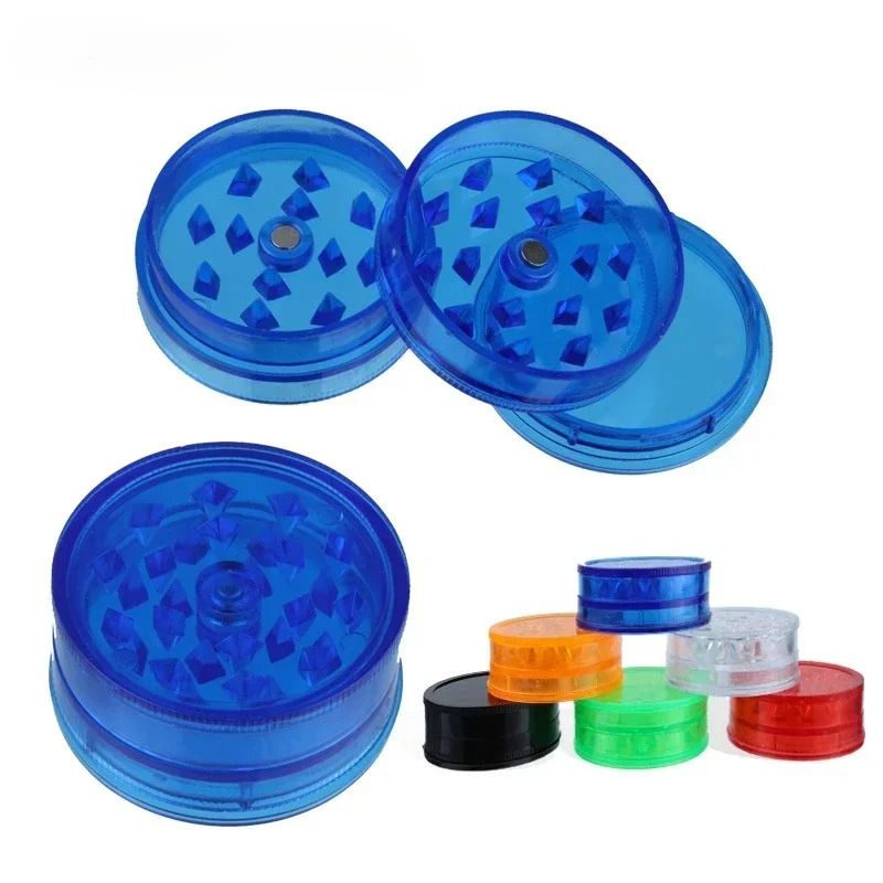 40mm Plastic Three Layer Herb Grinder Spice Crusher 4