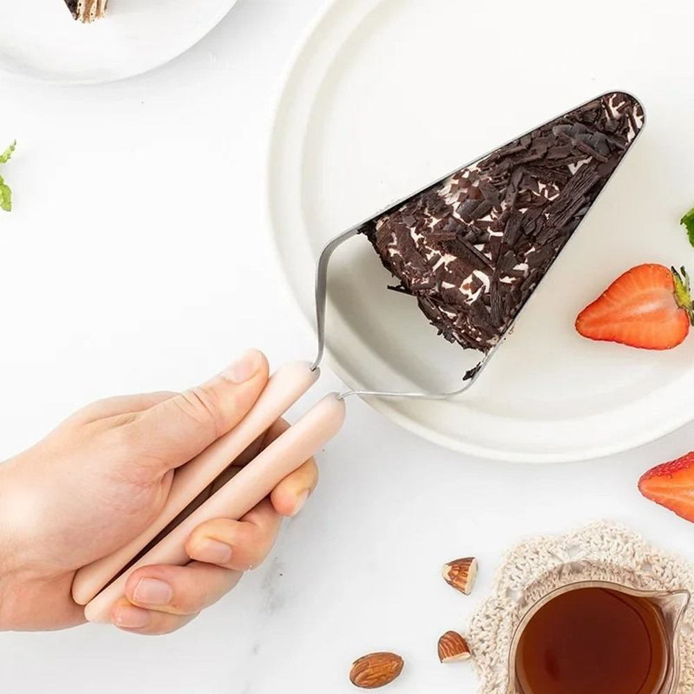 Stainless Steel Cake Slicer Cutter Tongs Cake Server 2