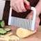 Kitchen Wavy Potato Cutter Stainless Steel Slicer For Vegetables 0