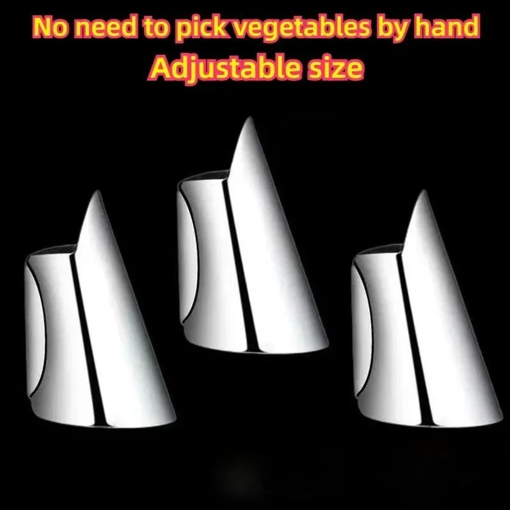 Stainless Steel Finger Protector Sleeve For Garlic And Vegetable Handling 0