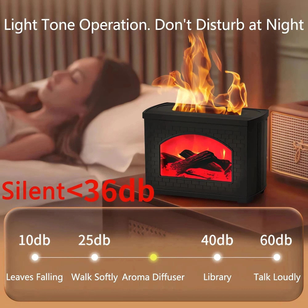 Simulated Fireplace Air Humidifier And Aroma Diffuser 2
