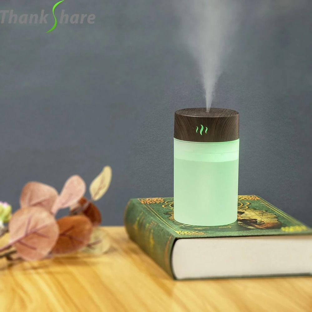USB Air Humidifier 260ml Wood Grain Aroma Diffuser 1