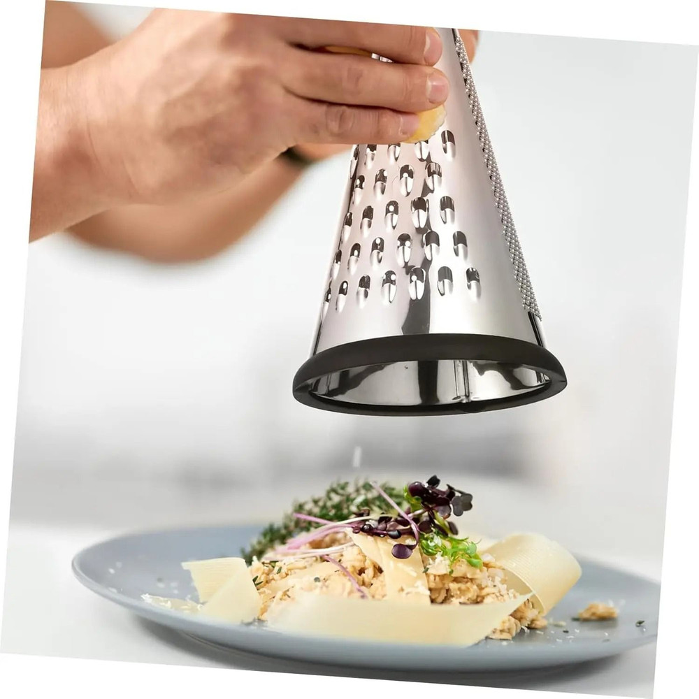 Stainless Steel Cone Grater With Handle For Cheese Fruits And Veggies 3