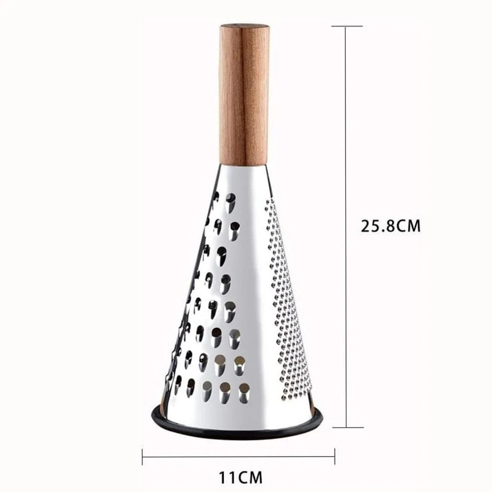 Stainless Steel Cone Grater With Handle For Cheese Fruits And Veggies 5