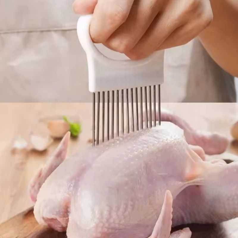 Stainless Steel Onion Cutter Holder 5