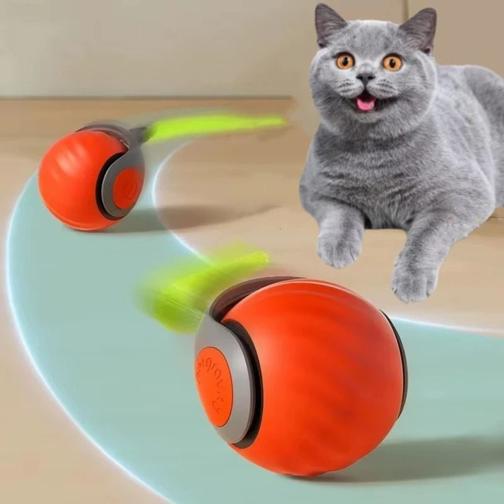Automatic Rolling Ball Pet Toy Charging Smart Cat Dog Chase Toy 9