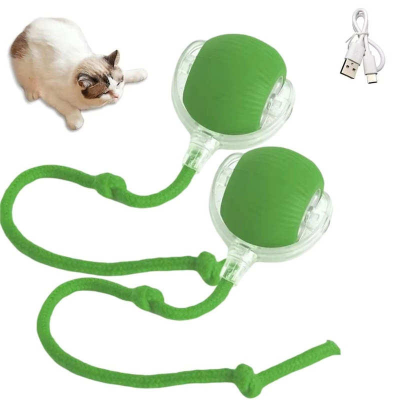 Automatic Rolling Ball Pet Toy Charging Smart Cat Dog Chase Toy 6