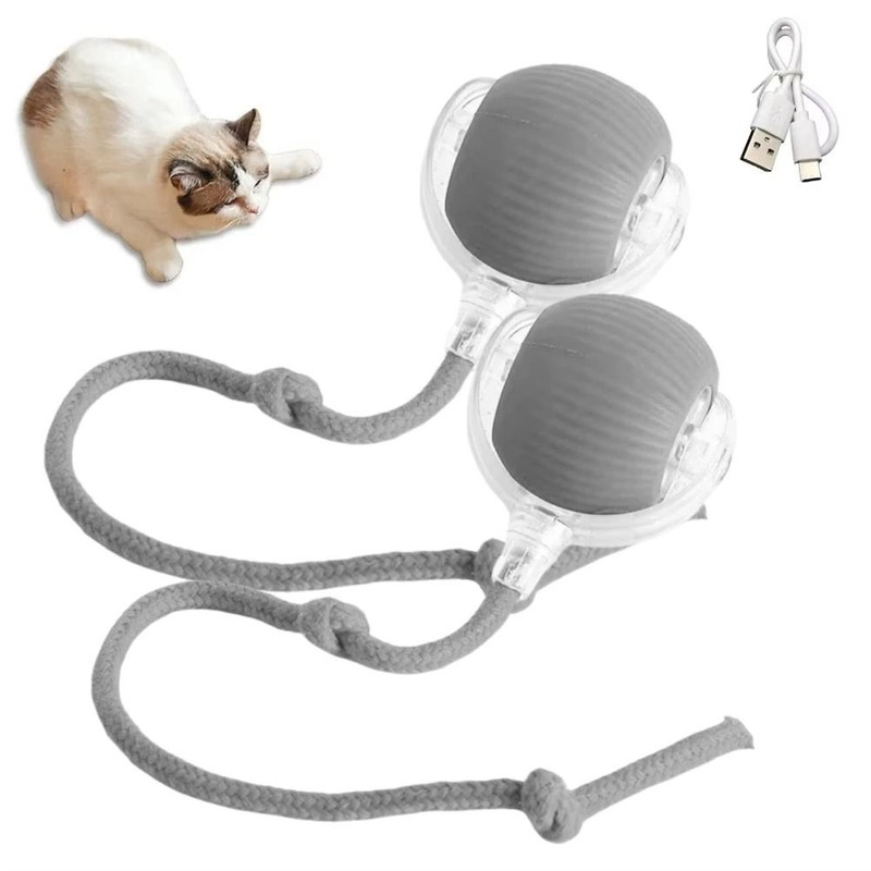 Automatic Rolling Ball Pet Toy Charging Smart Cat Dog Chase Toy 12