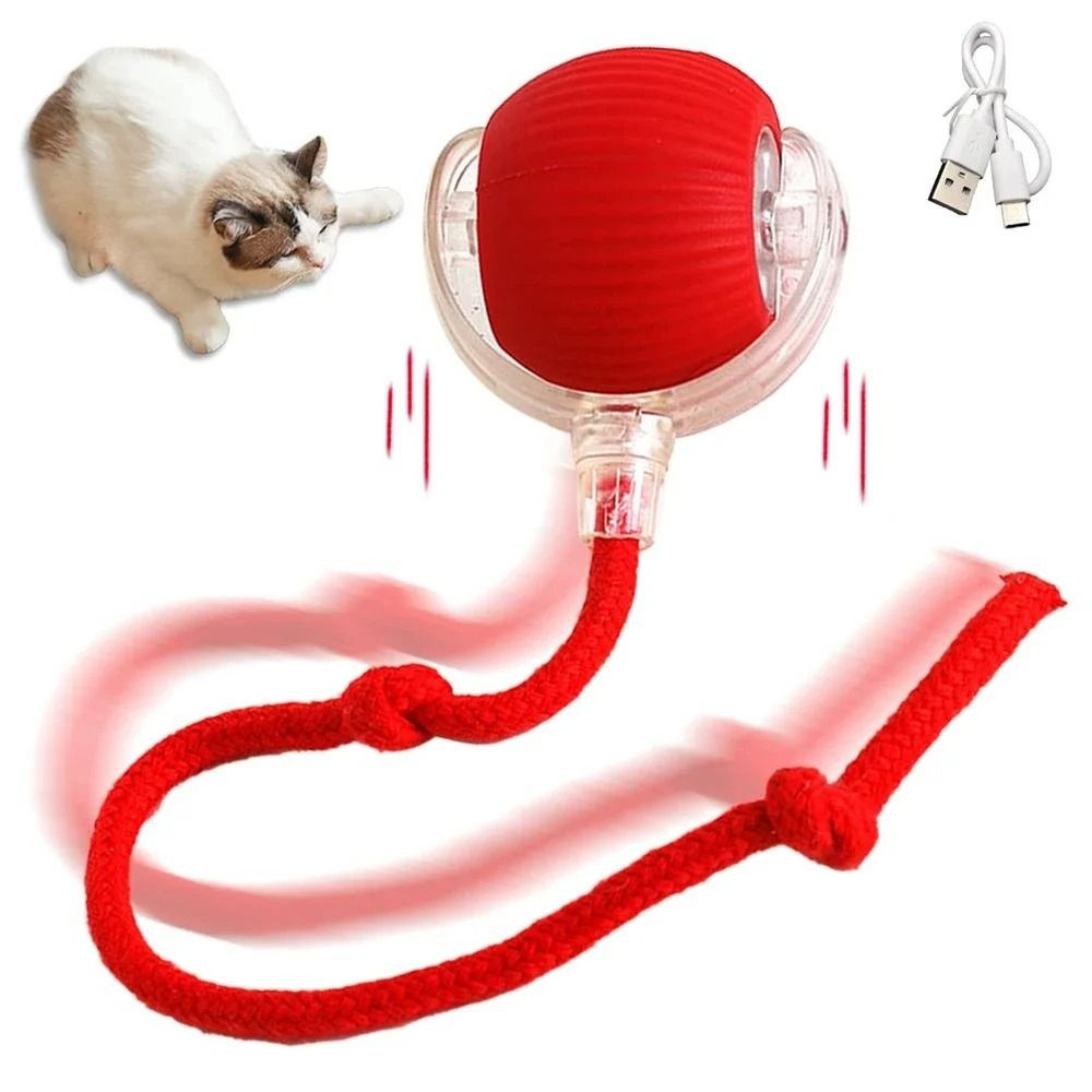 Automatic Rolling Ball Pet Toy Charging Smart Cat Dog Chase Toy 18