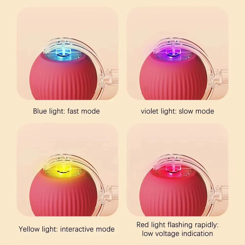 Automatic Rolling Ball Toy For Cats And Dogs USB Rechargeable 5