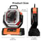 Portable Rechargeable Camping Fan With LED Light And Hook 20000mAh Battery 5