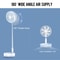 P10 10800mAh Folding Portable Fan USB Rechargeable Desk Floor Fan 3