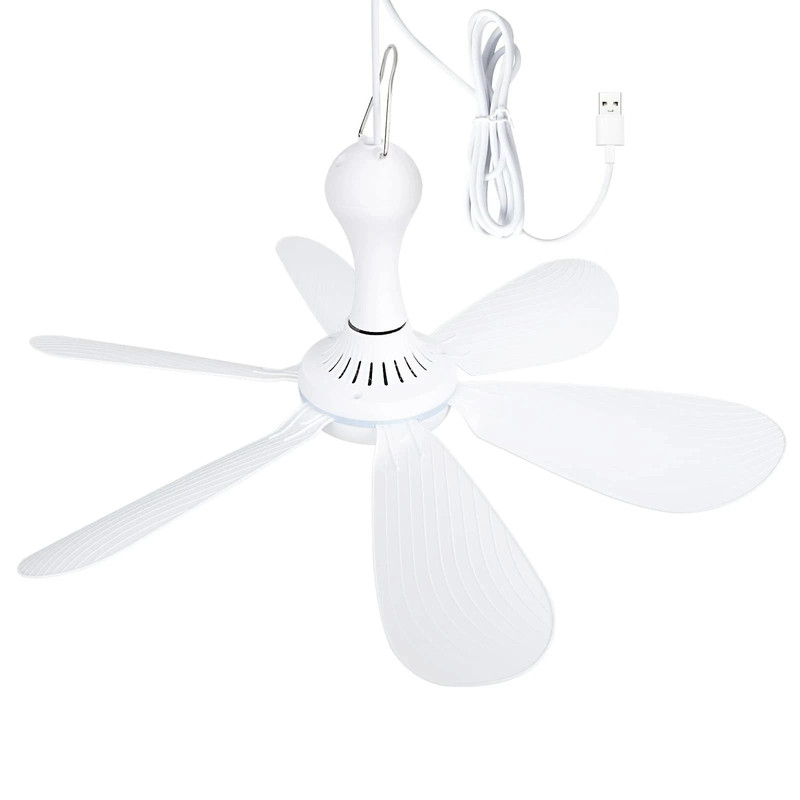USB Fan Silent 6 Blade Hanging Fan For Camping Outdoor Use 6
