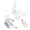 USB Fan Silent 6 Blade Hanging Fan For Camping Outdoor Use 7