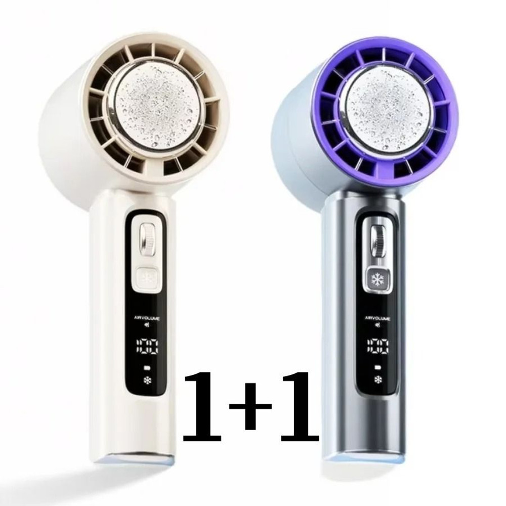 XIAOTREE Handheld Electric Fan With Semiconductor Cooling And 4000mAh Battery 12
