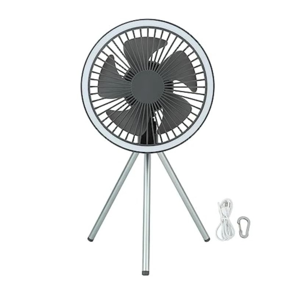 10000mAh Rechargeable Camping Fan Portable Desktop Circulator Wireless Ceiling Fan With Power Bank 6