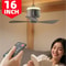 XIAOTREE Portable 12000mAh USB Rechargeable Remote Control Camping Ceiling Fan 0