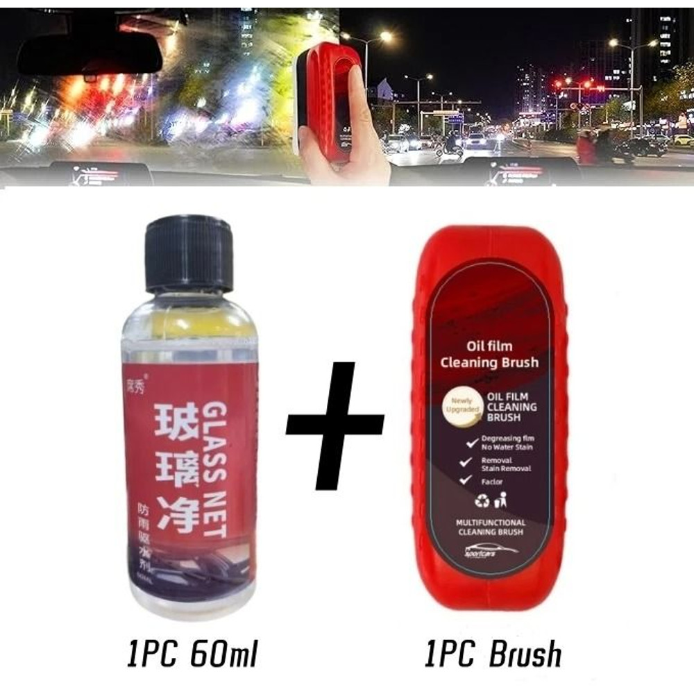 Car Glass Cleaner Brush For Windshield Oil Film Removal 6