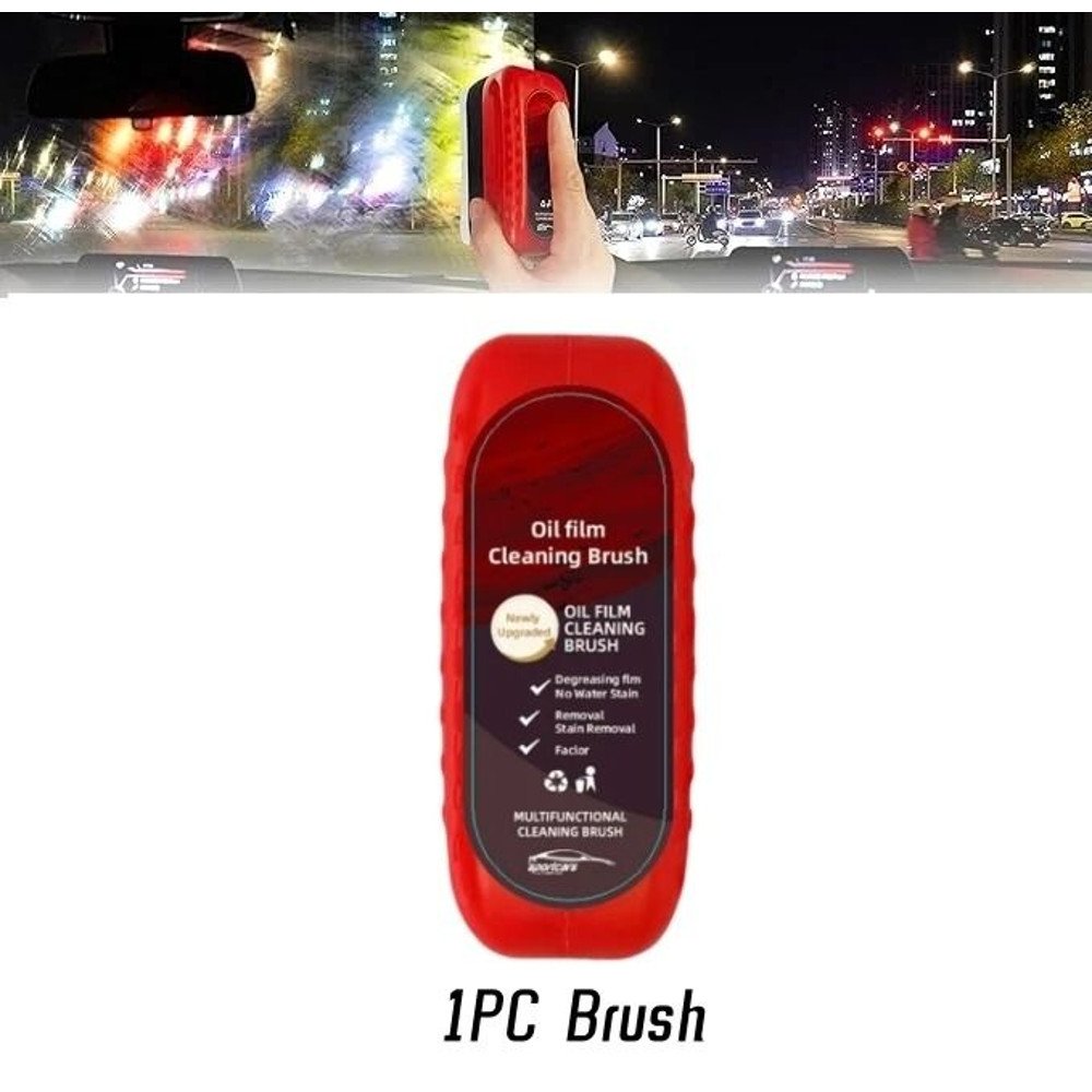 Car Glass Cleaner Brush For Windshield Oil Film Removal 7