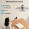 Portable Ceiling Fan 12000mAh Rechargeable Camping Fan With Remote Control And LED Light 2