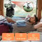 Camping Fan 20000mAh Rechargeable Fan With LED Light And Hanging Hook 4 Speeds 2