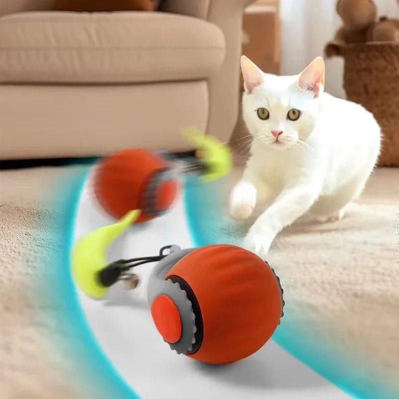 Cat Interactive Rolling Ball Toy USB Rechargeable Smart Pet Electric Toy 0