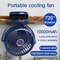 Portable USB Table Clip Fan 10000mAh Rechargeable Mini Desk Stand Fan 0