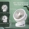 Portable USB Table Clip Fan 10000mAh Rechargeable Mini Desk Stand Fan 1