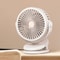 Portable USB Table Clip Fan 10000mAh Rechargeable Mini Desk Stand Fan 8