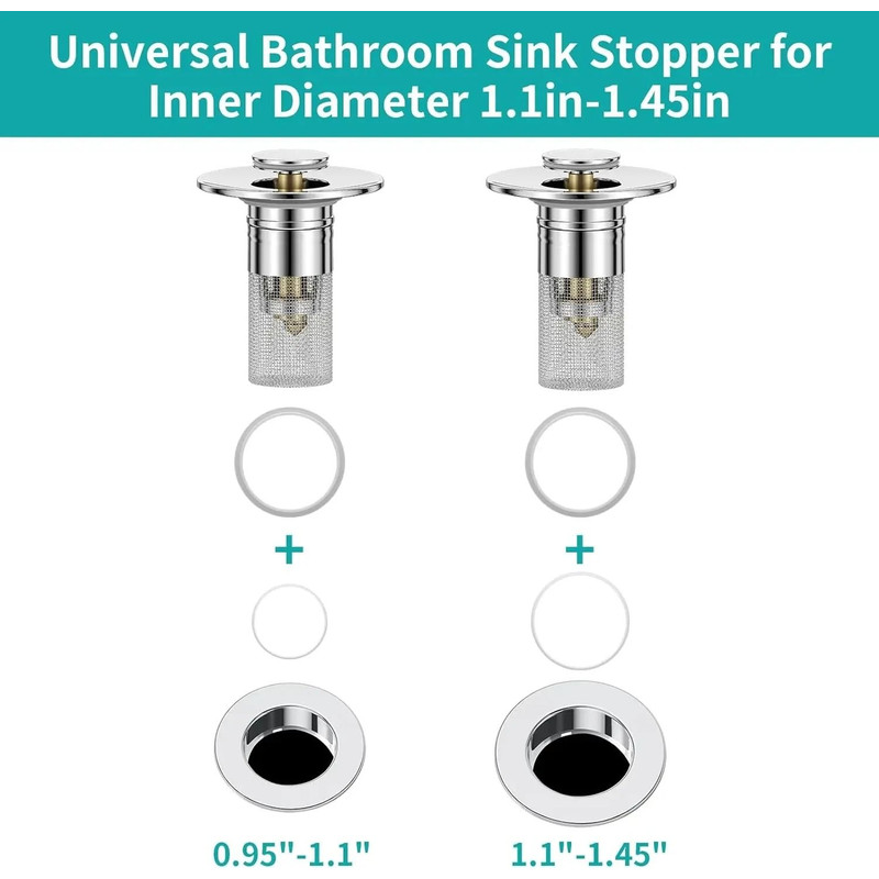 Sink Drain Filter Plug Hair Catcher And Stopper For Kitchen And Bathroom 1