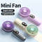 Mini Portable USB Fan 6 Speeds Digital Display Foldable 3 In 1 Handheld Neck Desktop Fan 0