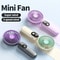 Mini Portable USB Fan 6 Speeds Digital Display Foldable 3 In 1 Handheld Neck Desktop Fan 0