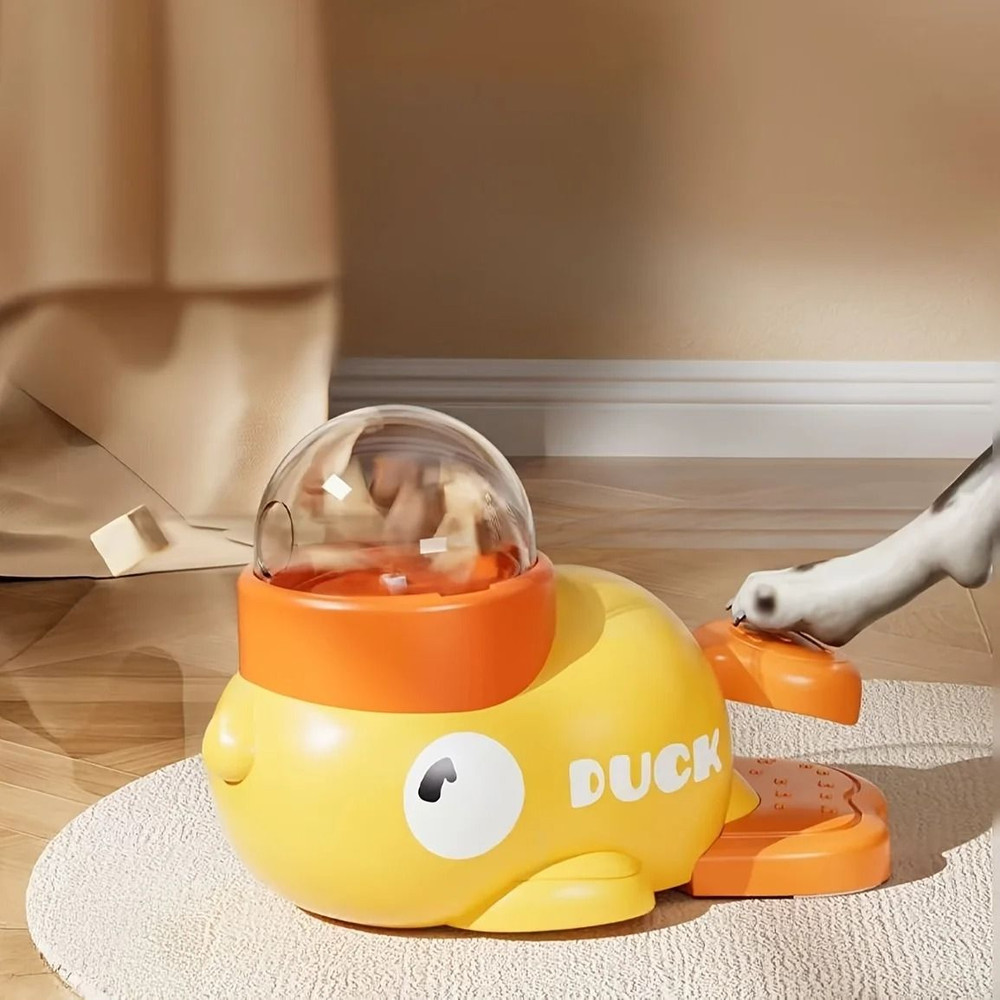 Duck Design Pet Snack Puzzle Feeder Anti Slip Food Dispenser For Dogs And Cats 2
