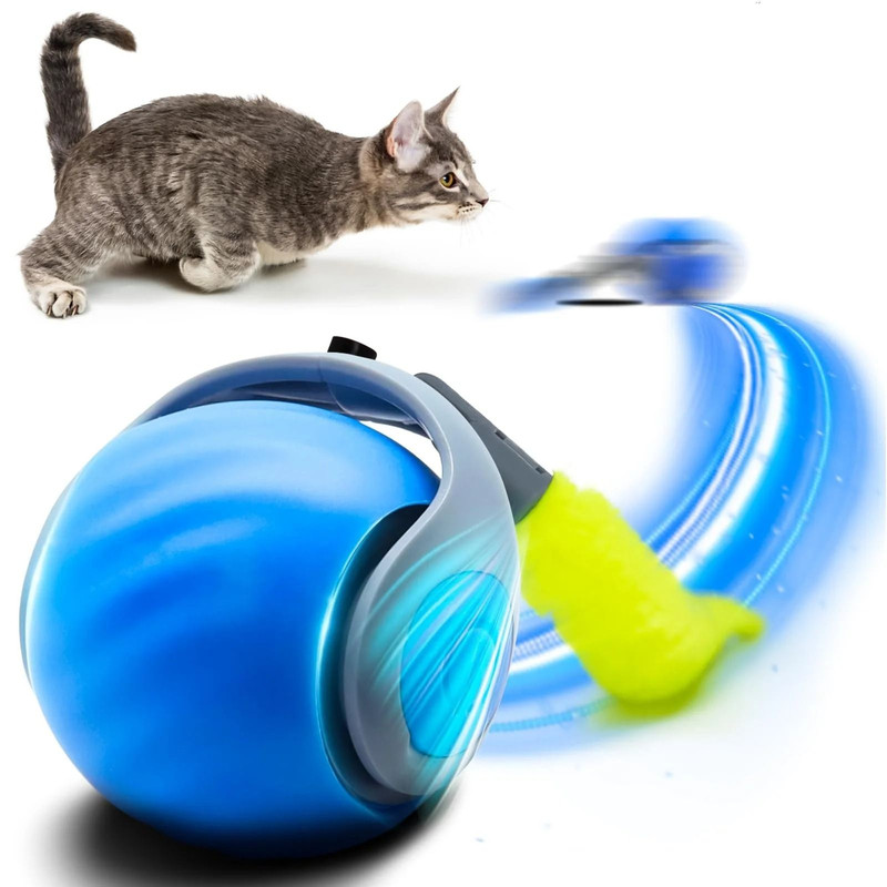Interactive Rolling Ball Toy For Cats And Dogs USB Rechargeable Smart Pet Toy 6