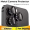 Metal Camera Lens Protector Glass 3 Pack For IPhone 15 14 13 12 11 Pro Max Mini Plus 0