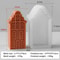 House Shape Silicone Mold For Candle Baking Resin Ornament Making 7