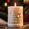 Christmas Snowflake Cylinder Candle Silicone Mold For DIY Wax Resin Decor 0