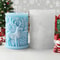 Christmas Snowflake Cylinder Candle Silicone Mold For DIY Wax Resin Decor 1