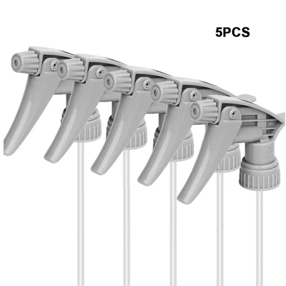 Adjustable Trigger Sprayer Heavy Duty 5 Pack Acid And Alkali Resistant For Car Cleaning And Garden  5
