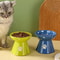 Ceramic Elevated Pet Bowl Tall Design For Cats And Dogs 1