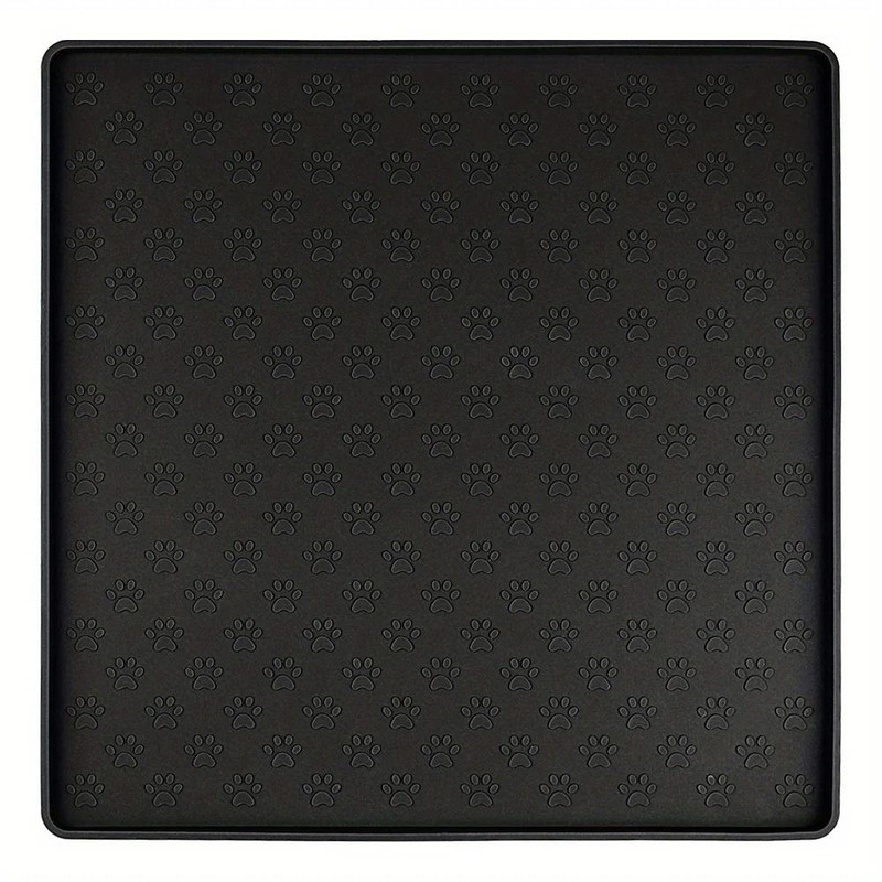 Pet Placemat Non Slip Paw Print Design Easy Clean Silicone Mat 7