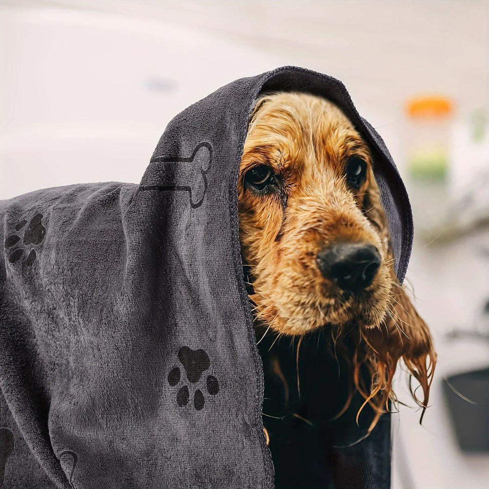 Dog Towel Drying Cat And Dog Bath Towel Microfiber Quick Dry Absorbent Pet Towel 5