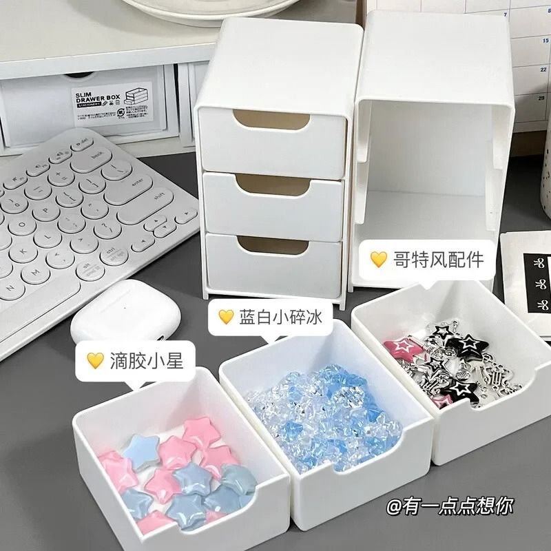 Three Tier Desk Organizer With Drawers For Office Supplies Jewelry And Cosmetics Storage 3