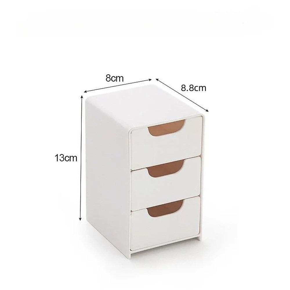 Three Tier Desk Organizer With Drawers For Office Supplies Jewelry And Cosmetics Storage 6