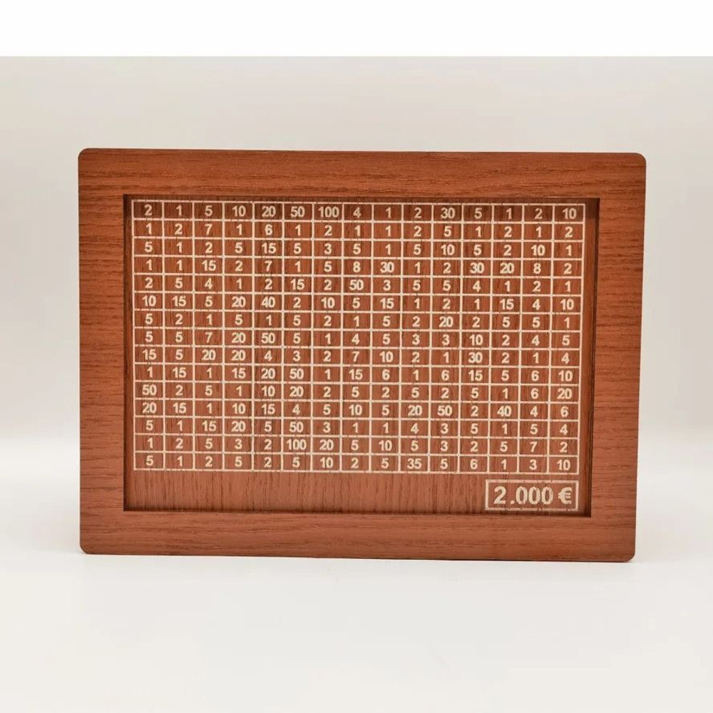Wooden Money Box Reusable Savings Bank For Cash Coins And Bills 8