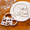 Halloween Skull Brain Organs Cookie Cutter Plastic 3D Biscuit Stamp And Chocolate Mold 0