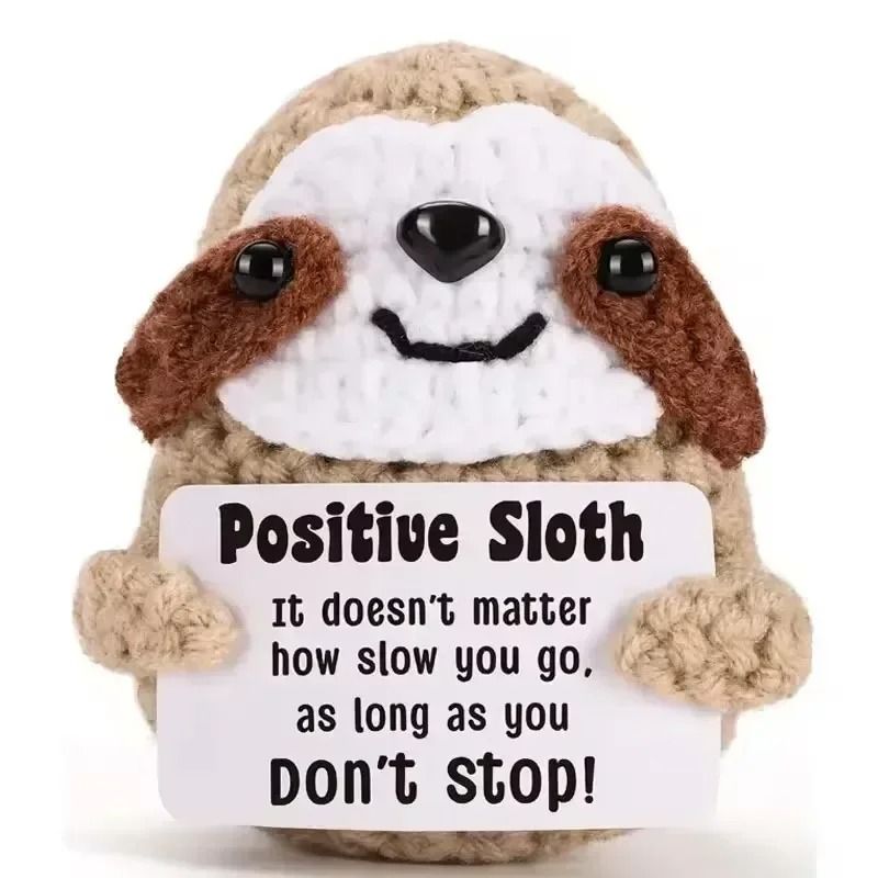 Positive Energy Potato Hug Pocket Mini Handmade Plush Wool Knitting Doll 11