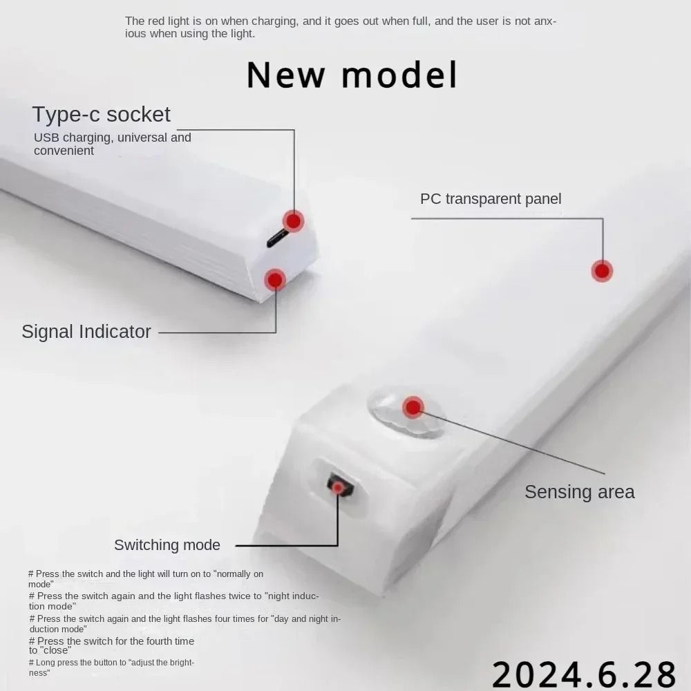Sensor Light LED Rechargeable Wireless Home Decoration Lamp With Motion Sensor 4
