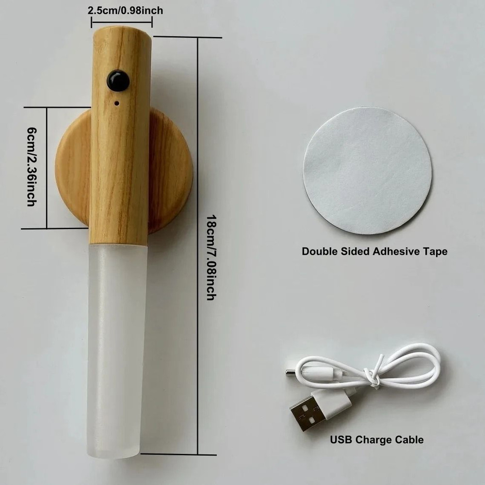 Motion Sensor Lamp Wall Sconce For Bedroom Corridor Wardrobe Stairwell 5
