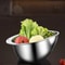 Stainless Steel Rice Washer Strainer Bowl For Washing Rice Fruits And Vegetables 4